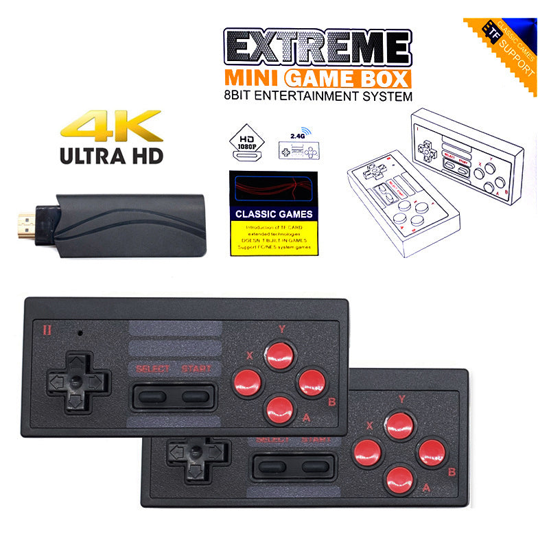 Y-3U Extreme Mini Classic Game Box 8-Bit Entertainment System 2.4G Wireless 4K Ultra HD TV Game Console Support TF Card (Built-in 628 Games) Y-3U Extreme Mini Classic Game Box 8-Bit Entertainment System 2.4G Wireless 4K Ultra HD TV Game Console Support TF Card (Built-in 628 Games)